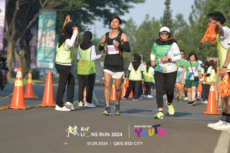 Race photo from BAF LIONS RUN 2024