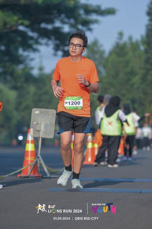 Race photo from BAF LIONS RUN 2024