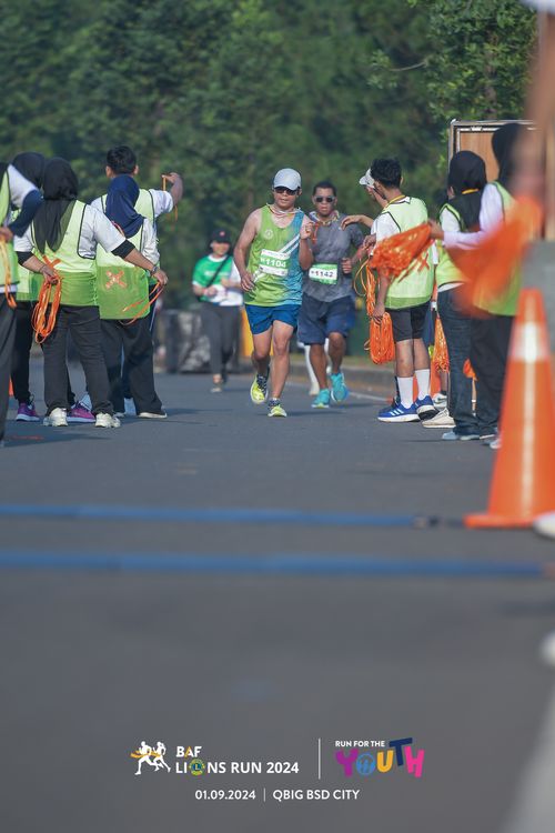 Race photo from BAF LIONS RUN 2024