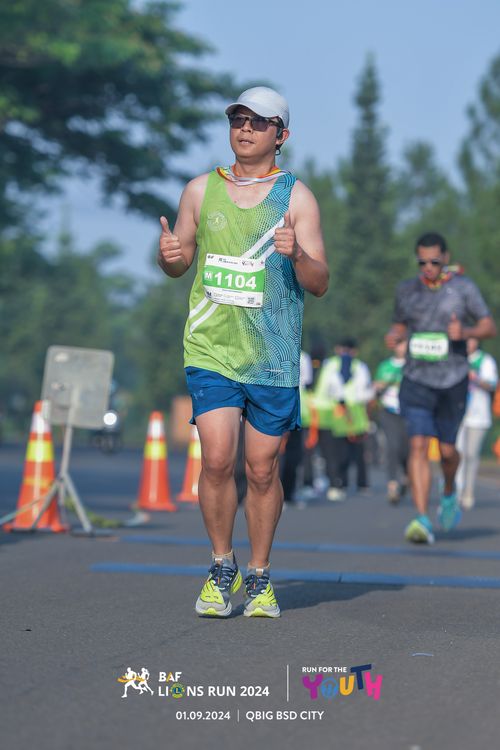 Race photo from BAF LIONS RUN 2024