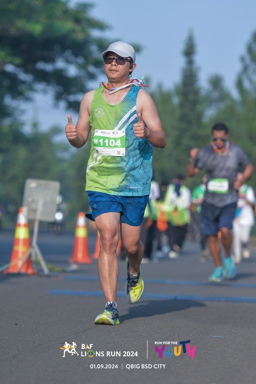Race photo from BAF LIONS RUN 2024