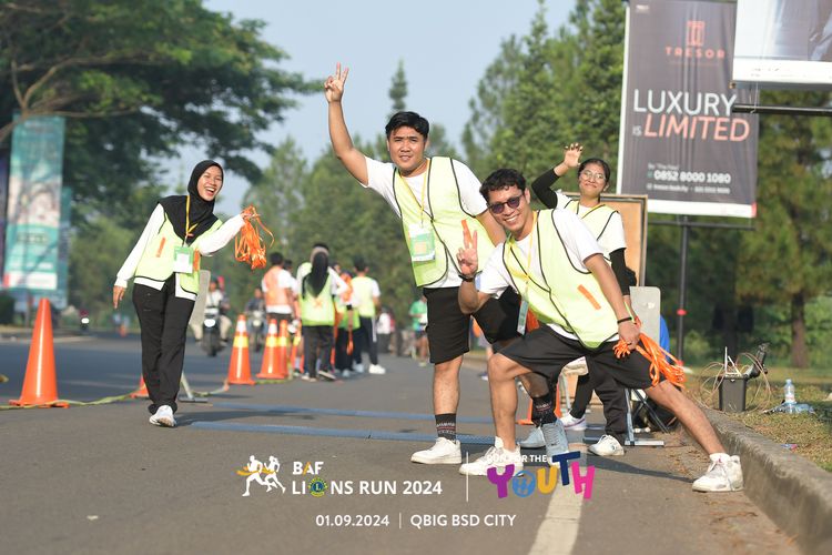 Race photo from BAF LIONS RUN 2024