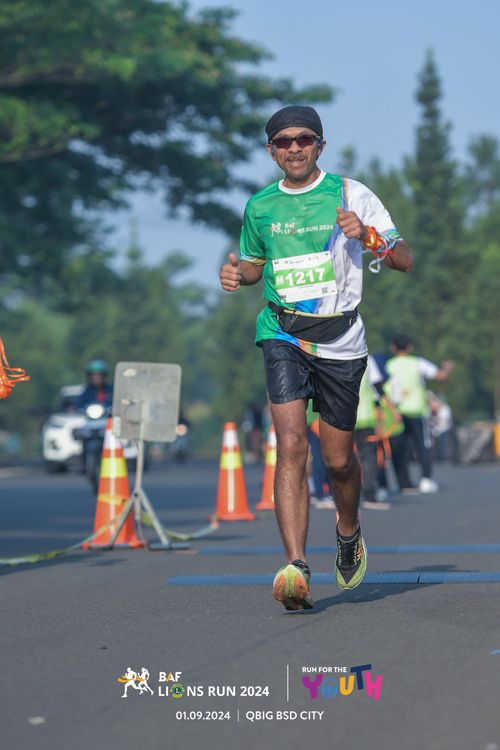 Race photo from BAF LIONS RUN 2024