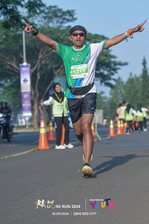 Race photo from BAF LIONS RUN 2024