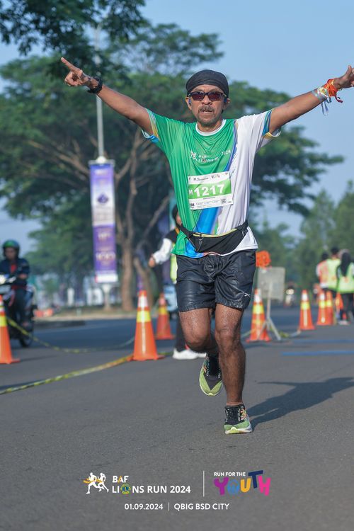 Race photo from BAF LIONS RUN 2024