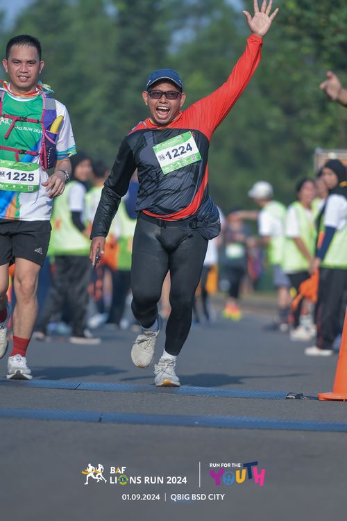 Race photo from BAF LIONS RUN 2024