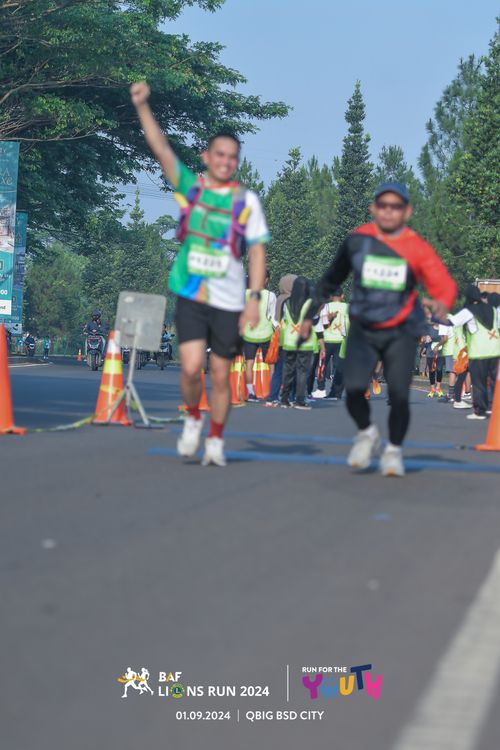 Race photo from BAF LIONS RUN 2024