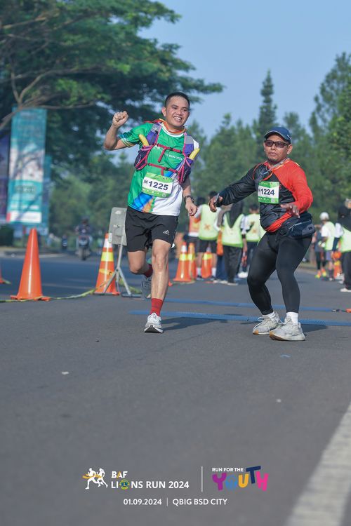 Race photo from BAF LIONS RUN 2024