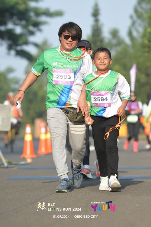 Race photo from BAF LIONS RUN 2024