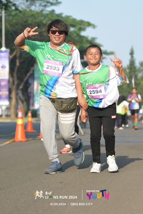 Race photo from BAF LIONS RUN 2024