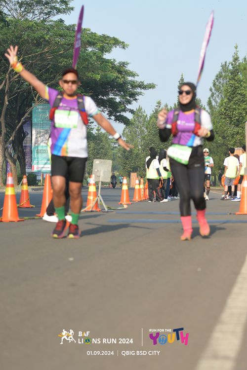 Race photo from BAF LIONS RUN 2024