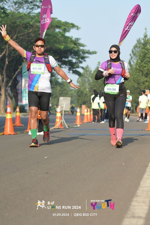 Race photo from BAF LIONS RUN 2024