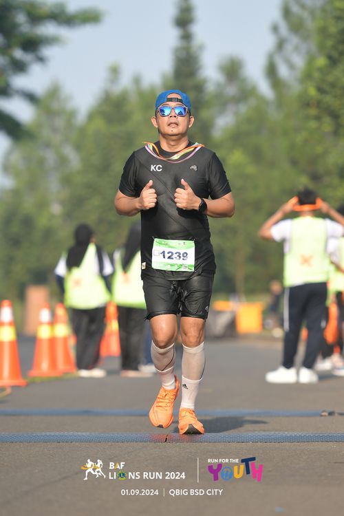 Race photo from BAF LIONS RUN 2024