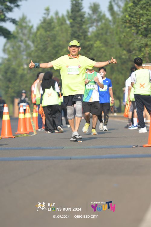 Race photo from BAF LIONS RUN 2024
