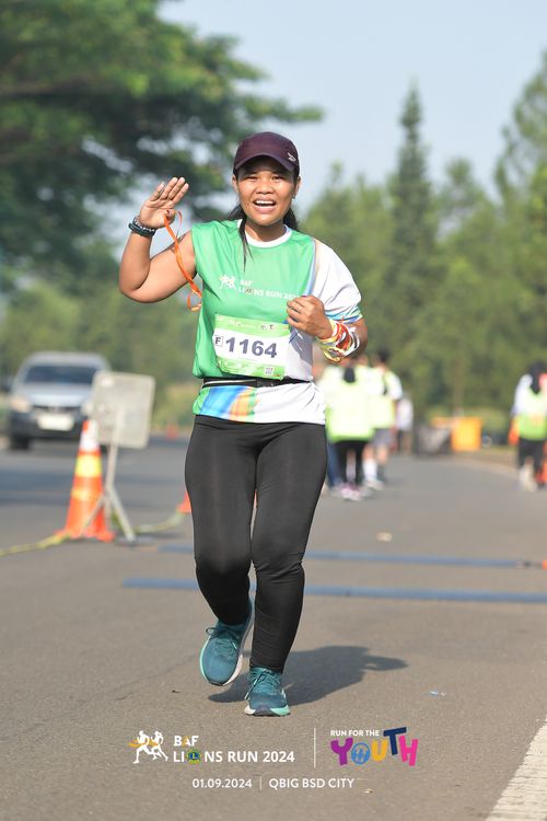 Race photo from BAF LIONS RUN 2024
