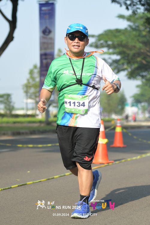 Race photo from BAF LIONS RUN 2024
