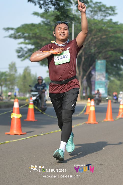 Race photo from BAF LIONS RUN 2024