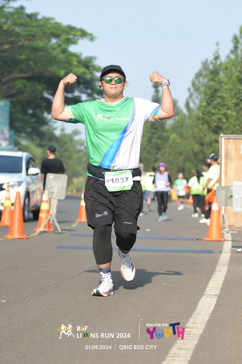 Race photo from BAF LIONS RUN 2024
