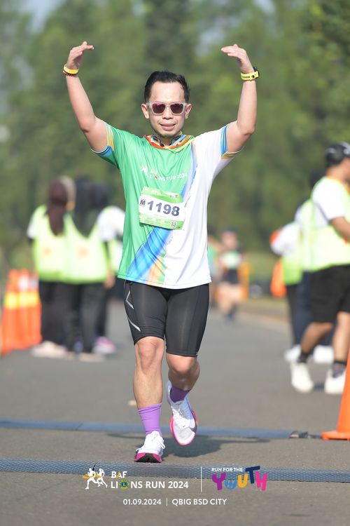 Race photo from BAF LIONS RUN 2024