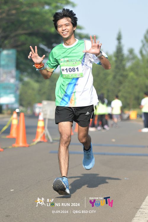 Race photo from BAF LIONS RUN 2024