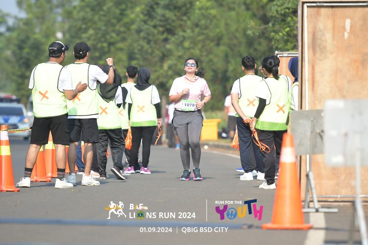 Race photo from BAF LIONS RUN 2024