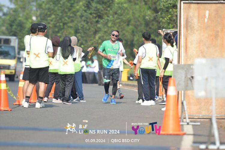 Race photo from BAF LIONS RUN 2024