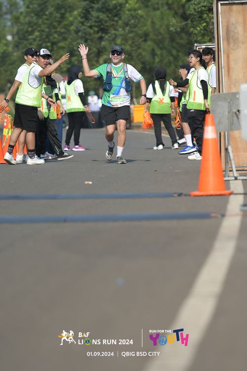 Race photo from BAF LIONS RUN 2024