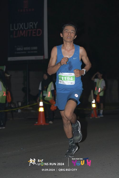 Race photo from BAF LIONS RUN 2024