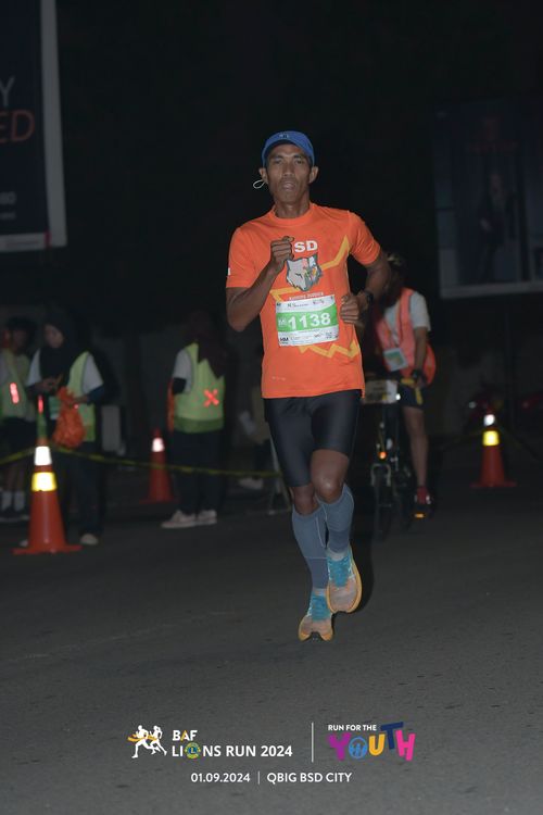 Race photo from BAF LIONS RUN 2024