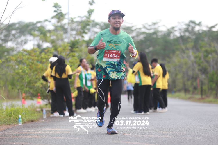 Race photo from Arutmin Borneo Run 2024