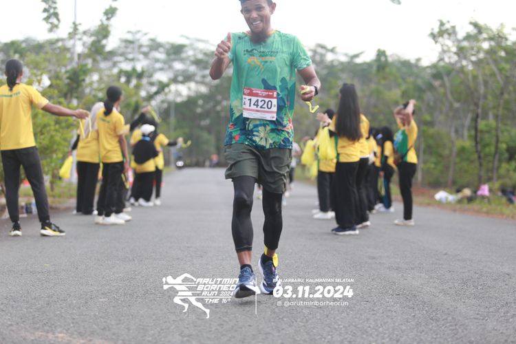 Race photo from Arutmin Borneo Run 2024