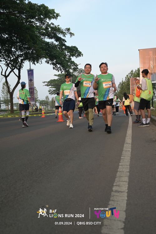 Race photo from BAF LIONS RUN 2024