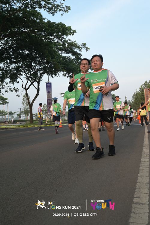 Race photo from BAF LIONS RUN 2024