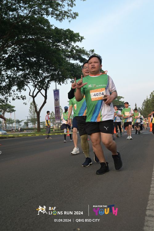 Race photo from BAF LIONS RUN 2024