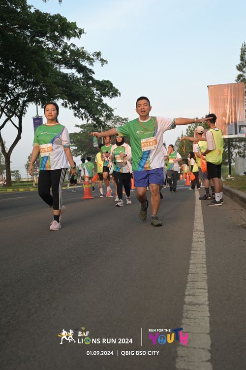 Race photo from BAF LIONS RUN 2024