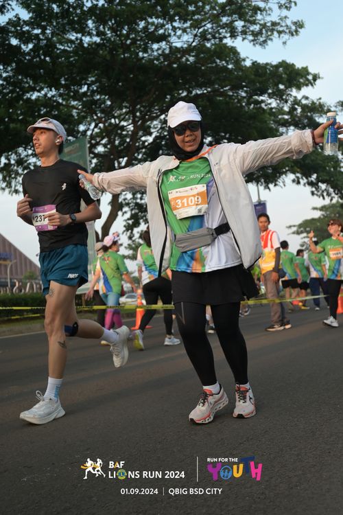 Race photo from BAF LIONS RUN 2024