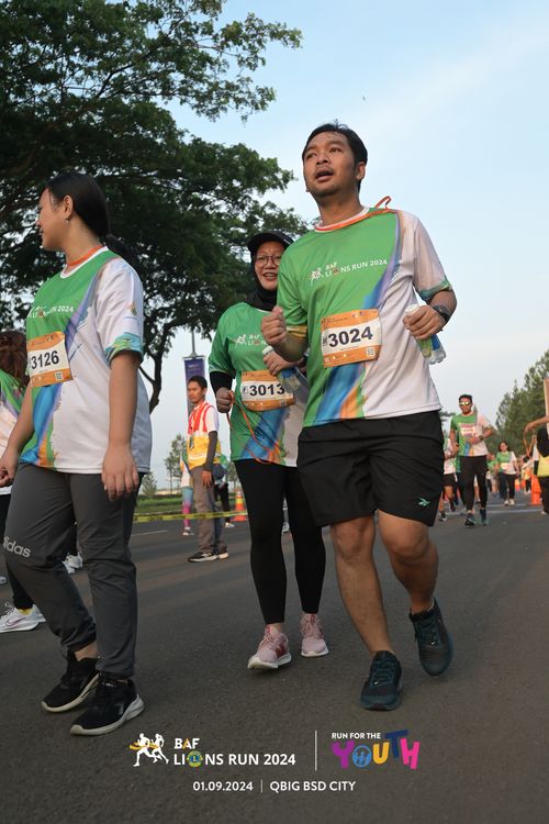 Race photo from BAF LIONS RUN 2024