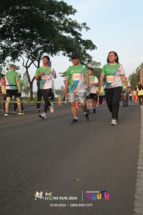 Race photo from BAF LIONS RUN 2024