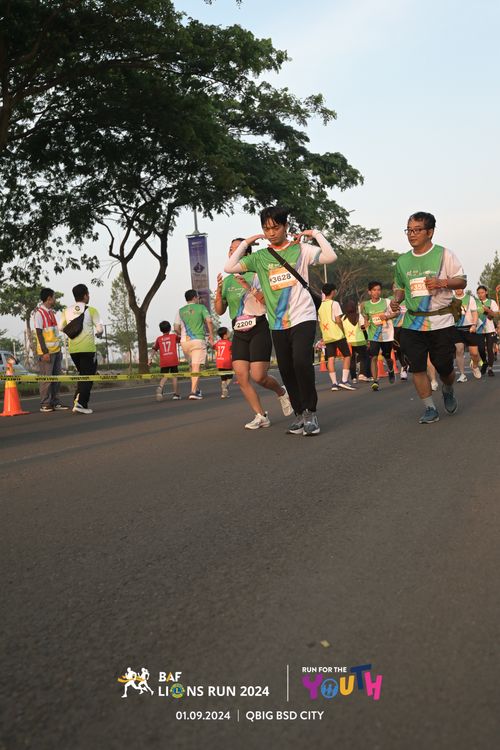 Race photo from BAF LIONS RUN 2024
