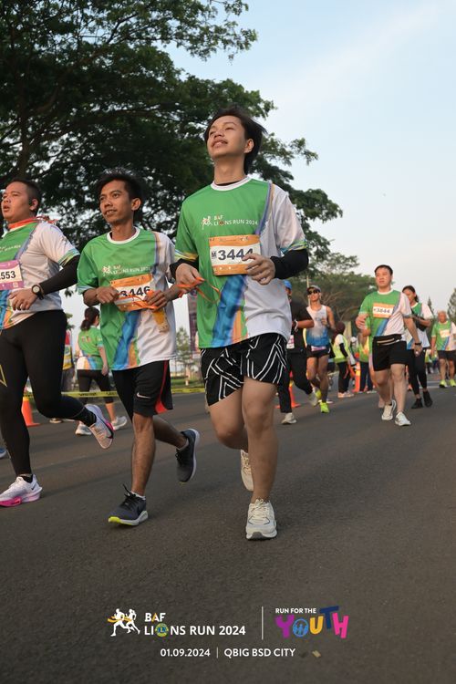 Race photo from BAF LIONS RUN 2024