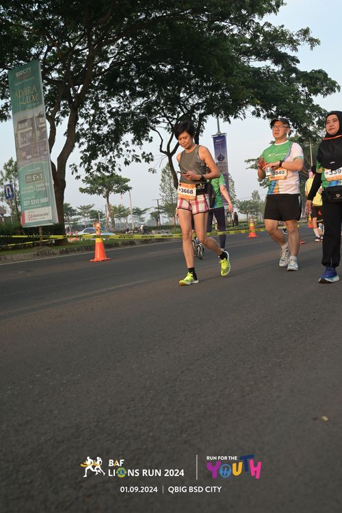 Race photo from BAF LIONS RUN 2024