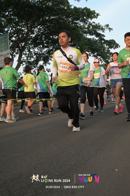 Race photo from BAF LIONS RUN 2024