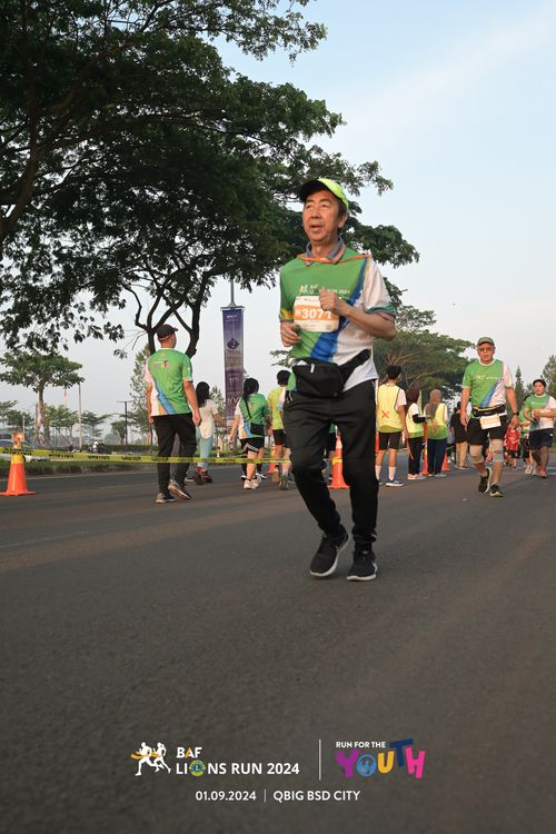 Race photo from BAF LIONS RUN 2024