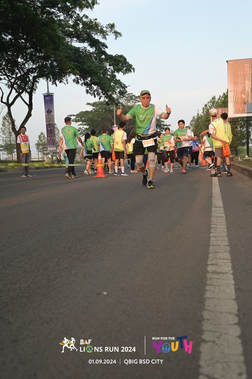 Race photo from BAF LIONS RUN 2024