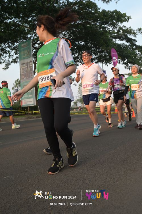 Race photo from BAF LIONS RUN 2024