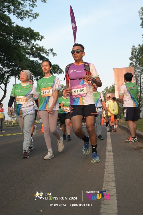 Race photo from BAF LIONS RUN 2024