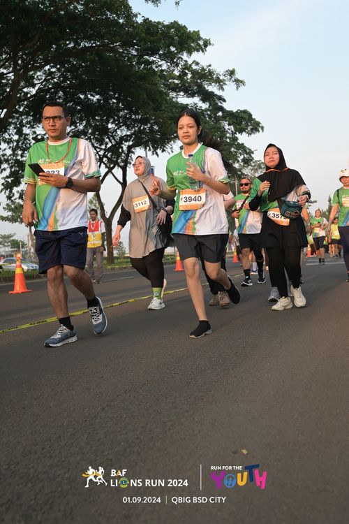 Race photo from BAF LIONS RUN 2024