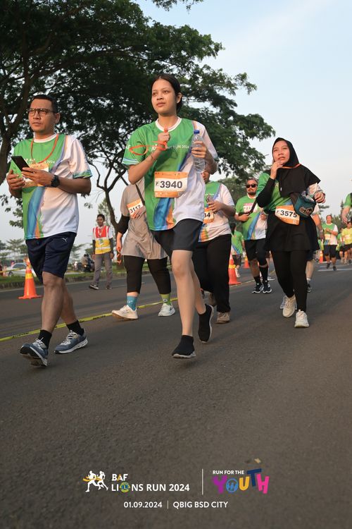Race photo from BAF LIONS RUN 2024