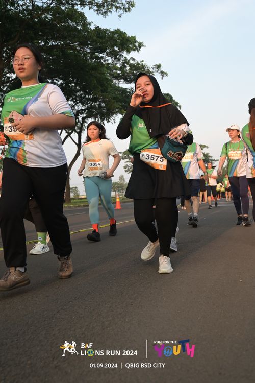 Race photo from BAF LIONS RUN 2024