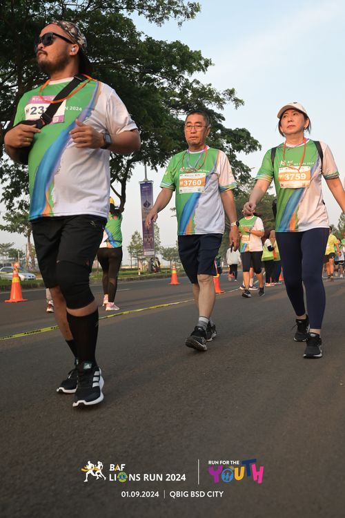 Race photo from BAF LIONS RUN 2024
